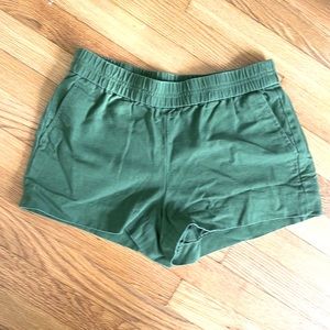 J Crew green shorts